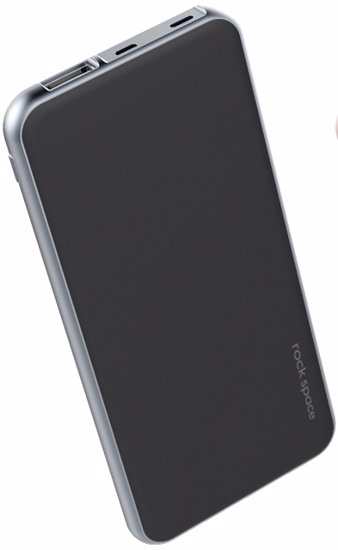 شارژر همراه راک اسپیس مدل Cardee Black Front