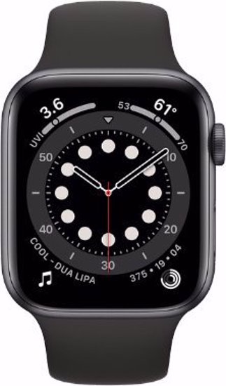 تصویر  ساعت هوشمند اپل واچ سری 6 مدل 44mm بدنه آلومینیوم با بند سیلیکونی