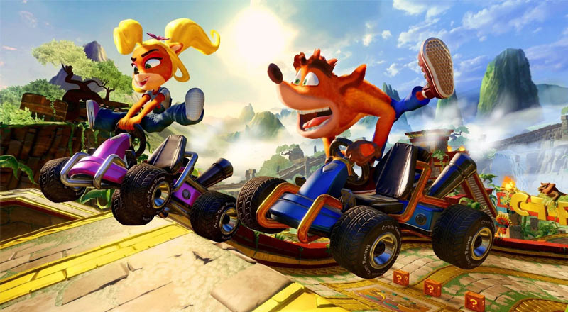 بهترین بازیهای پلیاستیشن 4-Crash Team Racing Nitro Fueled